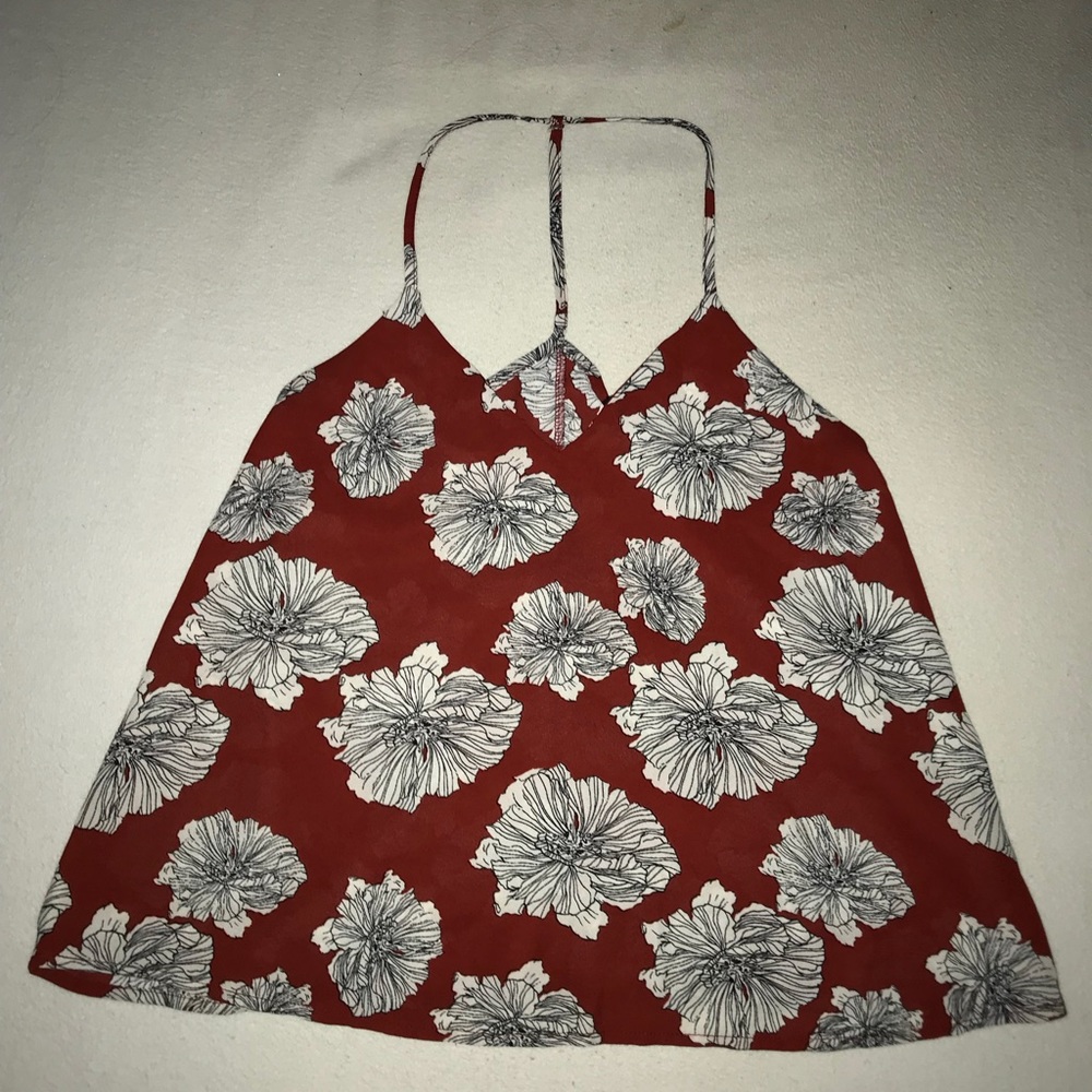 Flowy floral tank top